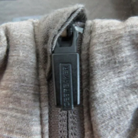 ICEBREAKER | RealFLEECE® Sierra Merino Wool Zip Up Jacket Sweater Oatmeal Sz M - Picture 5 of 16
